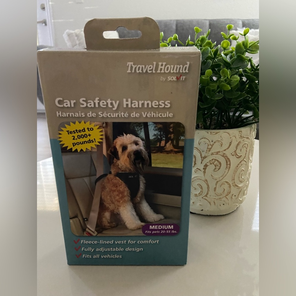 Car safety dog harness